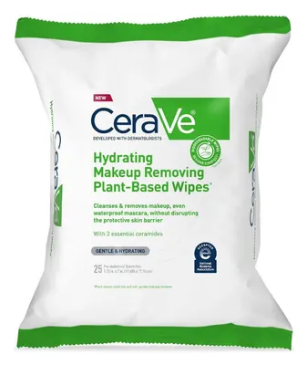 CeraVe Hydrating Makeup Removing Plant-Based Wipes