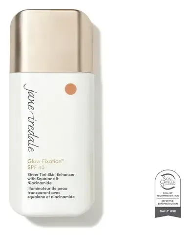 Jane Iredale Glow Fixation SPF 40 Sheer Tint Skin Enhancer with Squalane & Niacinamide